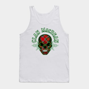 Scottish Clan MacBean Tartan Celtic Skull Tank Top